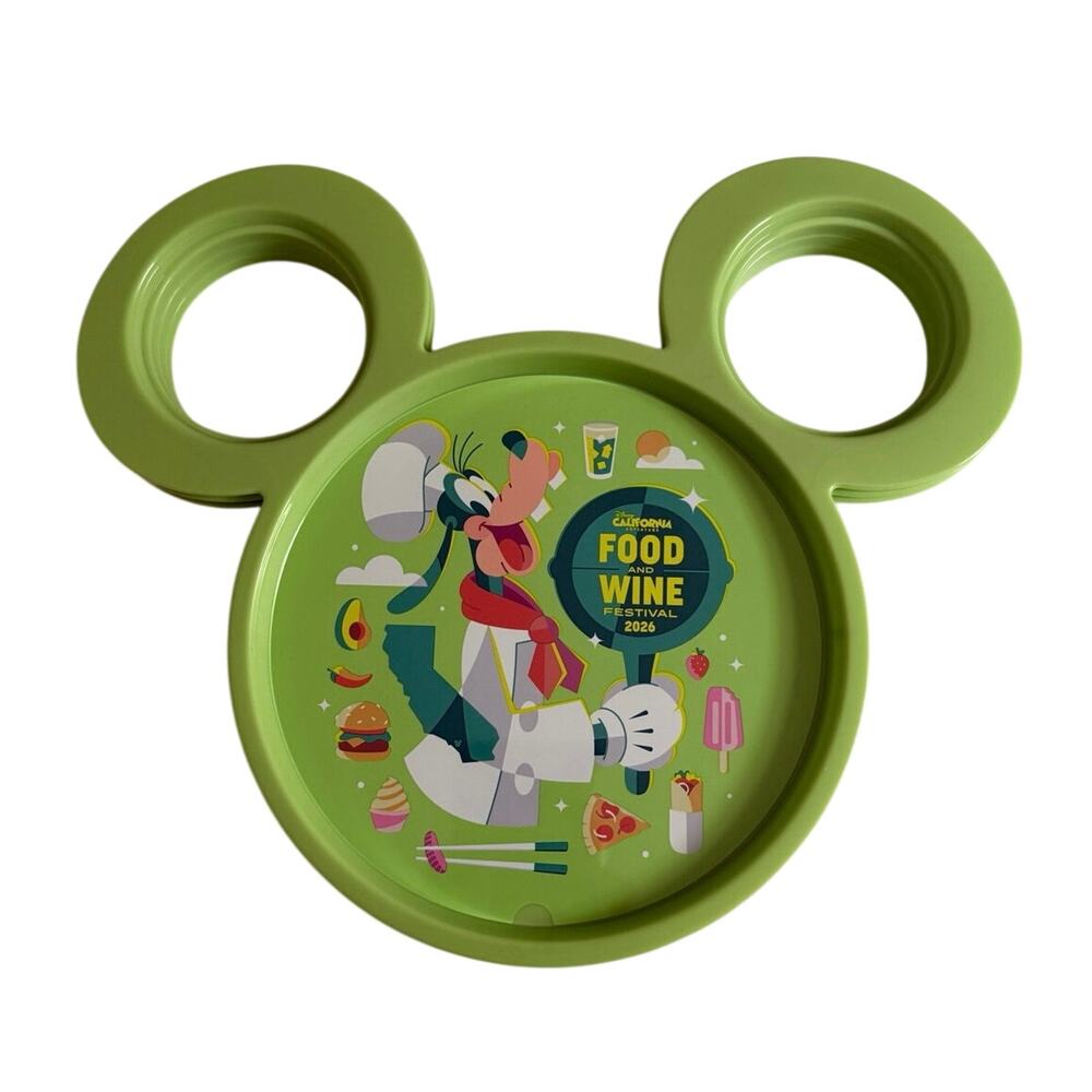 NWT Disney California Adventure Food & Wine Festival 2026 plate and cup holder